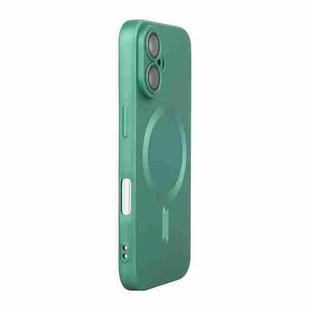 For iPhone 16 Plus ENKAY MagSafe Matte TPU Phone Case with Lens Film(Green)