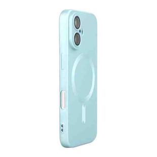 For iPhone 16 Plus ENKAY MagSafe Matte TPU Phone Case with Lens Film(Blue)