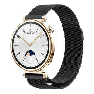 For Huawei Watch GT4 41mm Milan Magnetic Steel Mesh Watch Band(Black)