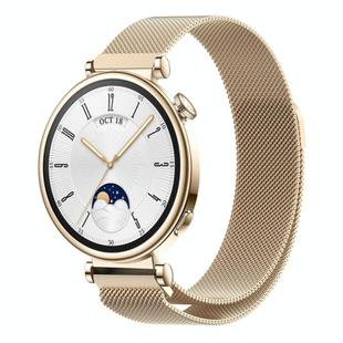 For Huawei Watch GT4 41mm Milan Magnetic Steel Mesh Watch Band(Champagne)