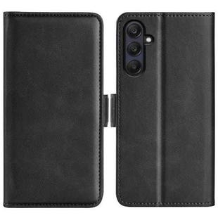 For Samsung Galaxy A26 Dual-side Magnetic Buckle Horizontal Flip Leather Phone Case(Black)