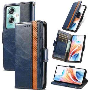For OPPO A79 5G / A2 5G CaseNeo Splicing Dual Magnetic Buckle Leather Phone Case(Blue)
