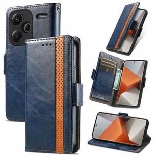 For Xiaomi Redmi Note 13 Pro+ CaseNeo Splicing Dual Magnetic Buckle Leather Phone Case(Blue)