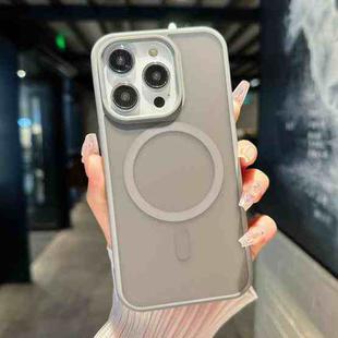 For iPhone 17 Transparent TPU Hybrid PC Magsafe Phone Case(Grey)