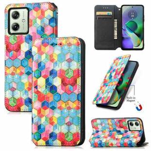 For Motorola Moto G54 5G CaseNeo Colorful Magnetic Leather Phone Case(Magic Space)