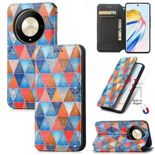 For Honor X9b CaseNeo Colorful Magnetic Leather Phone Case(Rhombus Mandala)