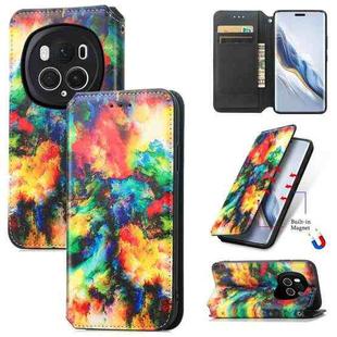 For Honor Magic6 Pro CaseNeo Colorful Magnetic Leather Phone Case(Colorful Cloud)