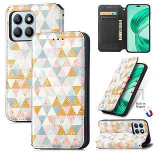 For  Honor X8b CaseNeo Colorful Magnetic Leather Phone Case(Rhombus)