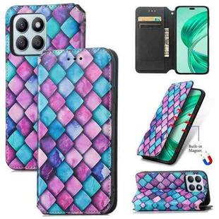 For  Honor X8b CaseNeo Colorful Magnetic Leather Phone Case(Purple Scales)