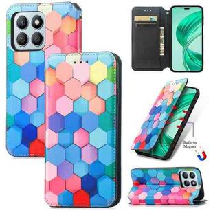 For  Honor X8b CaseNeo Colorful Magnetic Leather Phone Case(Colorful Cube)