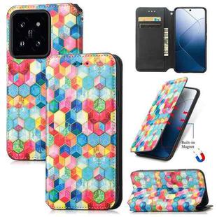 For Xiaomi 14 CaseNeo Colorful Magnetic Leather Phone Case(Magic Space)