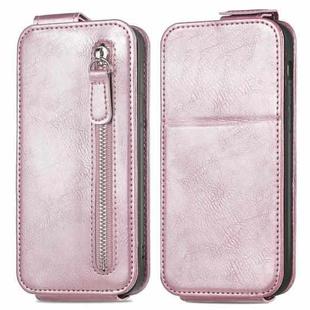 For Honor X50i 5G Zipper Wallet Vertical Flip Leather Phone Case(Pink)
