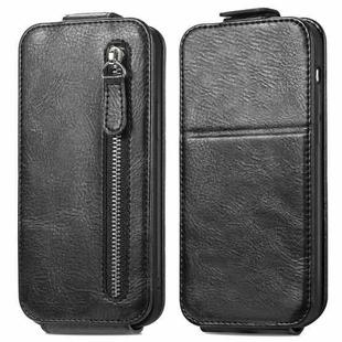 For Honor X50i 5G Zipper Wallet Vertical Flip Leather Phone Case(Black)