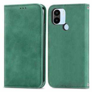 For Xiaomi Redmi A1+ Retro Skin Feel Magnetic Flip Leather Phone Case(Green)