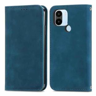 For Xiaomi Redmi A1+ Retro Skin Feel Magnetic Flip Leather Phone Case(Blue)