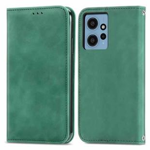 For Xiaomi Redmi Note 12 4G Retro Skin Feel Magnetic Flip Leather Phone Case(Green)
