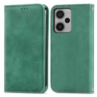 For Xiaomi Redmi Note 12 Pro+ 5G Retro Skin Feel Magnetic Flip Leather Phone Case(Green)