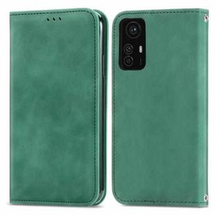 For Xiaomi Redmi Note 12S Retro Skin Feel Magnetic Flip Leather Phone Case(Green)