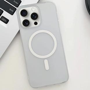 For iPhone 15 Pro Ice Fog MagSafe PC Phone Case(White)