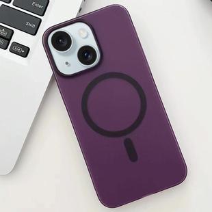 For iPhone 15 Plus Ice Fog MagSafe PC Phone Case(Purple)