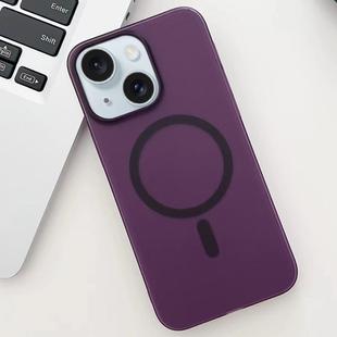 For iPhone 15 Ice Fog MagSafe PC Phone Case(Purple)