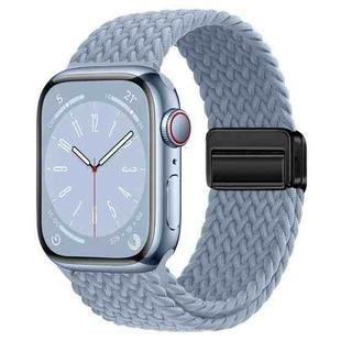 For Apple Watch SE 2023 44mm Nylon Woven Magnetic Fold Buckle Watch Band(Yanqing)