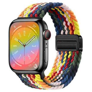 For Apple Watch Ultra 2 49mm Nylon Woven Magnetic Fold Buckle Watch Band(Z Seven Colors)