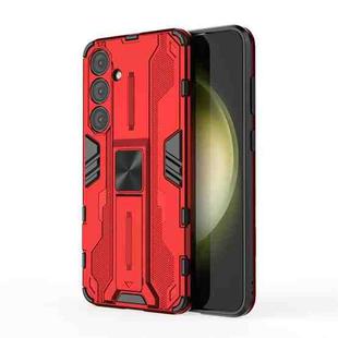 For Samsung Galaxy S24+ 5G Supersonic Armor PC Hybrid TPU Phone Case(Red)