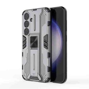 For Samsung Galaxy S24 5G Supersonic Armor PC Hybrid TPU Phone Case(Grey)