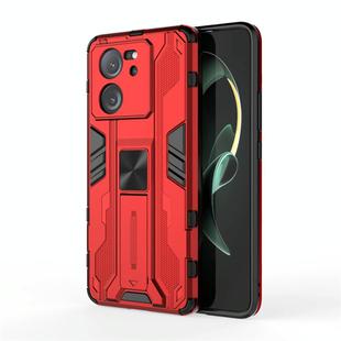For Xiaomi 13T Supersonic Armor PC Hybrid TPU Phone Case(Red)