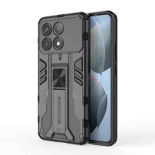 For Redmi K70 Supersonic Armor PC Hybrid TPU Phone Case(Black)