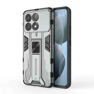 For Redmi K70 Pro Supersonic Armor PC Hybrid TPU Phone Case(Grey)