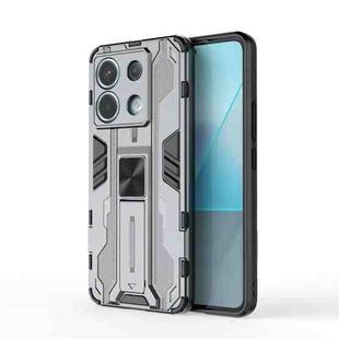 For Xiaomi Poco X6 Supersonic Armor PC Hybrid TPU Phone Case(Grey)