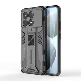 For Xiaomi Poco X6 Pro Supersonic Armor PC Hybrid TPU Phone Case(Black)