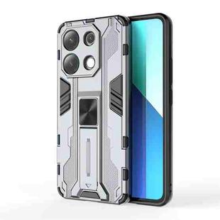 For Redmi Note 13 4G Supersonic Armor PC Hybrid TPU Phone Case(Grey)