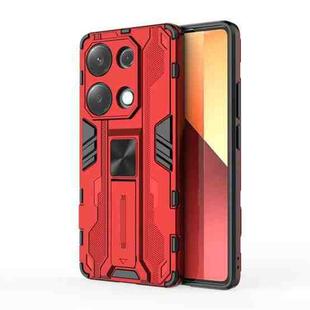 For  Redmi Note 13 Pro 4G Supersonic Armor PC Hybrid TPU Phone Case(Red)