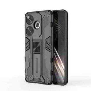 For Xiaomi Redmi Turbo 3 Supersonic Armor PC Hybrid TPU Phone Case(Black)