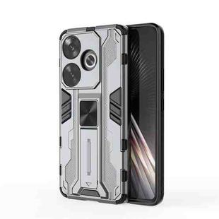 For Xiaomi Poco F6 Supersonic Armor PC Hybrid TPU Phone Case(Grey)