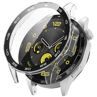For Huawei Watch GT 4 46mm PC + Tempered Glass Integrated Watch Protective Case with Graduated Dial(Transparent)