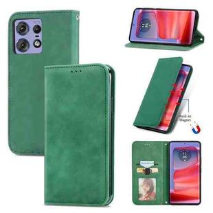 For Motorola Moto Edge 50 Pro Retro Skin Feel Magnetic Flip Leather Phone Case(Green)