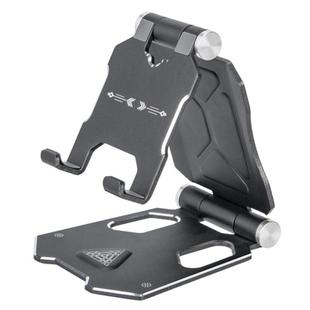 G52 Adjustable Bracket Small Size Folding Desktop Mobile Phone Holder(Titanium Grey)