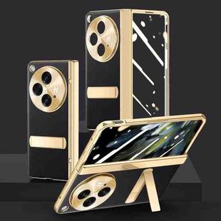 For OPPO Find N3 Electroplated Case-film Integral Hinge Shockproof Phone Case(Black)