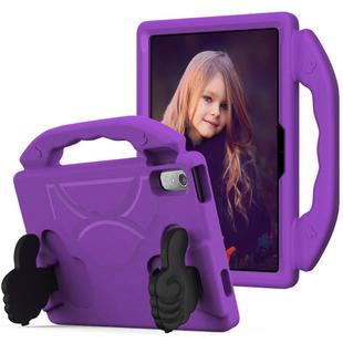 For Lenovo Tab P11 J606F Thumb Bracket EVA Shockproof Tablet Case(Purple)