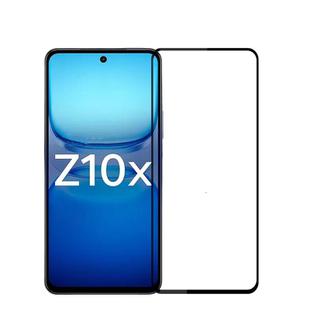 For vivo iQOO Z10x MOFI 9H 2.5D Full Screen Tempered Glass Film(Black)