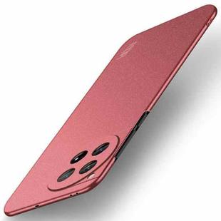 For OnePlus 12 MOFI Fandun Series Frosted PC Ultra-thin All-inclusive Phone Case(Red)