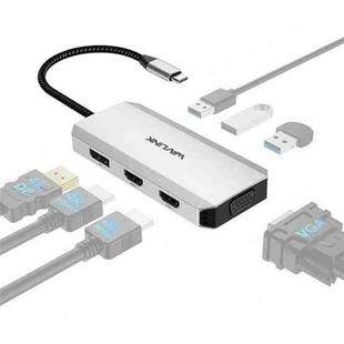 WAVLINK UMD304 Converter USB-C to Dual HD 4K 60Hz  HUB 7-in-1 Laptop Docking Station