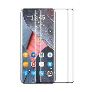 For Redmi Note 13 Pro+ 2pcs ENKAY Hat-Prince Heat Bending Full Side Glue Tempered Glass Film