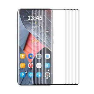 For Redmi Note 13 Pro+ 5pcs ENKAY Hat-Prince Heat Bending Full Side Glue Tempered Glass Film