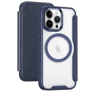 For iPhone 12 Pro MagSafe RFID Blocking Adsorption Flip Leather Phone Case(Purple)