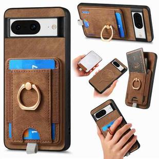 For Google Pixel 6 Retro Splitable Magnetic Card Bag Leather Phone Case(Brown)